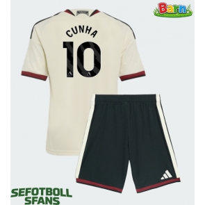Manchester United Matheus Cunha #10 Tredjeställ Barn 2026-27 Kortärmad (+ Korta byxor)